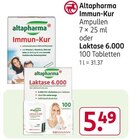 Immun-Kur oder Laktase 6.000 Angebote von Altapharma bei Rossmann Osnabrück für 5,49 €