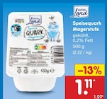 Speisequark Magerstufe im Angebot bei Netto Marken-Discount in Leverkusen Speisequark Magerstufe Angebote von Gutes Land bei Netto Marken-Discount Leverkusen für 1,11 €