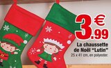 La chaussette de Noël “Lutin” dans le catalogue Bazarland