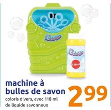 Action Ingrandes - Machine à bulles de savon Promo Machine à bulles de savon dans le catalogue Action "Petits prix, grands sourires" à Ingrandes