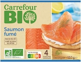 Saumon fumé - CARREFOUR BIO - Supermarchés Match à Metz Saumon fumé - CARREFOUR BIO en promo chez Supermarchés Match Metz à 5,25 €