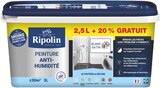 Peinture anti-humidité blanc satin 2,5L + 20% gratuit - RIPOLIN - Castorama à Antony Peinture anti-humidité blanc satin 2,5L + 20% gratuit - RIPOLIN en promo chez Castorama Antony à 39,90 €