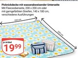 Picknickdecke mit wasserabweisender Unterseite Angebote bei GLOBUS Gotha für 19,99 €