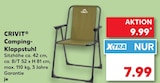 Camping-Klappstuhl von Crivit im aktuellen Kaufland Prospekt