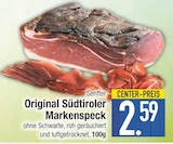 Original Südtiroler Markenspeck von Senfter im aktuellen EDEKA Prospekt für 2,59 €