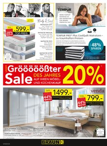 Bett im aktuellen BRAUN Möbel-Center Prospekt (Freiburg (Breisgau)) Bett im BRAUN Möbel-Center Prospekt "Gröööößter Sale des Jahres" mit 8 Seiten (Freiburg (Breisgau))
