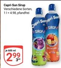 Sirup im Angebot bei GLOBUS in Frankenthal Sirup Angebote von Capri-Sun bei GLOBUS Frankenthal für 2,99 €