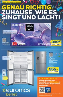 Kühlschrank im EURONICS Prospekt "GENAU RICHTIG. ZUHAUSE, WIE ES SINGT UND LACHT!" mit 8 Seiten (Kamen)