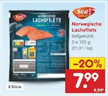 Aktuelles Norwegische Lachsfilets Angebot bei Netto Marken-Discount in Bonn ab 7,99 €