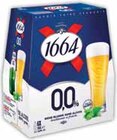Bière sans alcool blonde - 1664 - Intermarché à Poitiers Bière sans alcool blonde - 1664 en promo chez Intermarché Poitiers à 1,90 €