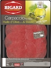 Carpaccio Huile d'Olive et Basilic - BIGARD - Intermarché Super à Versailles Carpaccio Huile d'Olive et Basilic - BIGARD en promo chez Intermarché Super Versailles à 4,00 €