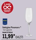 Sektglas Pinomaro im METRO Prospekt Sektglas Pinomaro von Metro Professional im aktuellen METRO Prospekt für 14,27 €