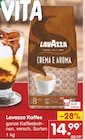 Kaffee ganze Kaffeebohnen im Angebot bei Netto Marken-Discount in Hürth Kaffee ganze Kaffeebohnen Angebote von Lavazza bei Netto Marken-Discount Hürth für 14,99 €