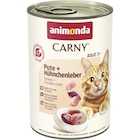 Aktuelle Pute Angebote bei Zookauf in Hannover Aktuelles Animonda Cat Dose Carny Adult Pute & Hühnchenleber 400 g Angebot bei Zookauf in Hannover ab 1,99 €