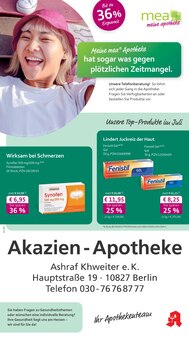 Aktueller mea - meine apotheke Prospekt "Unsere Juli-Angebote" für Berlin Aktueller mea - meine apotheke Prospekt für Berlin mit Seiten