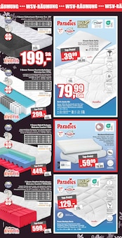 Matratze im Witthus Heimtex-Fachmarkt GmbH Prospekt "DIE WOHNRAUM-PROFIS" mit 10 Seiten (Oldenburg)