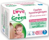 Couches hypoallergéniques - LOVE & GREEN - Super U à Châtillon Couches hypoallergéniques - LOVE & GREEN en promo chez Super U Châtillon à 8,79 €