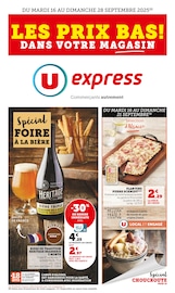 Catalogue Supermarchés U Express en cours à Vaulx-en-Velin et alentours, "LES PRIX BAS ! DANS VOTRE MAGASIN", 24 pages, 16/09/2025 - 28/09/2025