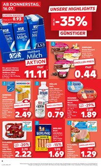 Milch im aktuellen Kaufland Prospekt (Hannover) Milch im Kaufland Prospekt "Hier bin ich richtig" mit 56 Seiten (Hannover)