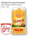 Die mag ich Eiernudeln im Angebot bei GLOBUS in Neubrandenburg Die mag ich Eiernudeln Angebote von 3 Glocken bei GLOBUS Neubrandenburg für 0,99 €