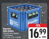 Helles Vollbier im Angebot bei E center in Kamenz Helles Vollbier Angebote von Augustiner bei E center Kamenz für 16,99 €