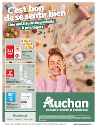 Prospectus Auchan Hypermarché à Saint-Hilaire-sur-Helpe, "C'est bon de se sentir bien", 20 pages, 01/10/2024 - 21/10/2024