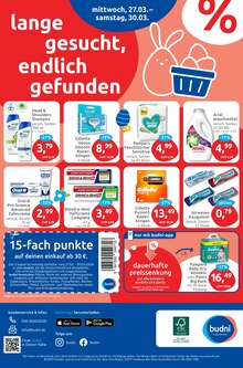 Zahnpflege im BUDNI Prospekt "Aktuelle Angebote" mit 12 Seiten (Mannheim)