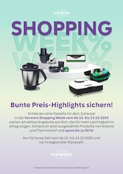 Aktueller Vorwerk Elektromärkte Prospekt in Külsheim und Umgebung, "Shopping Week %" mit 1 Seite, 06.10.2025 - 12.10.2025
