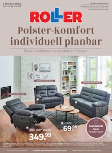 Aktueller ROLLER Prospekt (Ettenheim, 4 Seiten zum blÀttern ROLLER Prospekt Polster-Komfort individuell planbar mit 4 Seiten