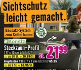 Steckzaun-Profil im Hornbach Prospekt Steckzaun-Profil von Konsta im aktuellen Hornbach Prospekt für 20,99 €
