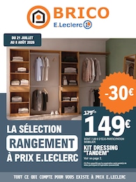 Catalogue E.Leclerc à Ussel, avec 16 pages Prospectus E.Leclerc à Ussel: "LA SÉLECTION RANGEMENT À PRIX E.LECLERC", 16} pages, 21/07/2026 - 08/08/2026