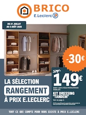 Catalogue E.Leclerc à Chaponnay cette semaine, valable du 21/07/2026 au 08/08/2026 Prospectus E.Leclerc à Chaponnay, "LA SÉLECTION RANGEMENT À PRIX E.LECLERC", 16 pages de promos valables du 21/07/2026 au 08/08/2026