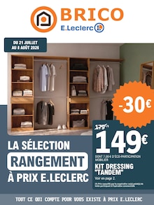 Catalogue E.Leclerc de la semaine "LA SÉLECTION RANGEMENT À PRIX E.LECLERC" avec 1 pages, valide du 21/07/2026 au 08/08/2026 pour Biscarrosse et alentours Prospectus E.Leclerc de la semaine "LA SÉLECTION RANGEMENT À PRIX E.LECLERC" avec 1 pages, valide du 21/07/2026 au 08/08/2026 pour Biscarrosse et alentours