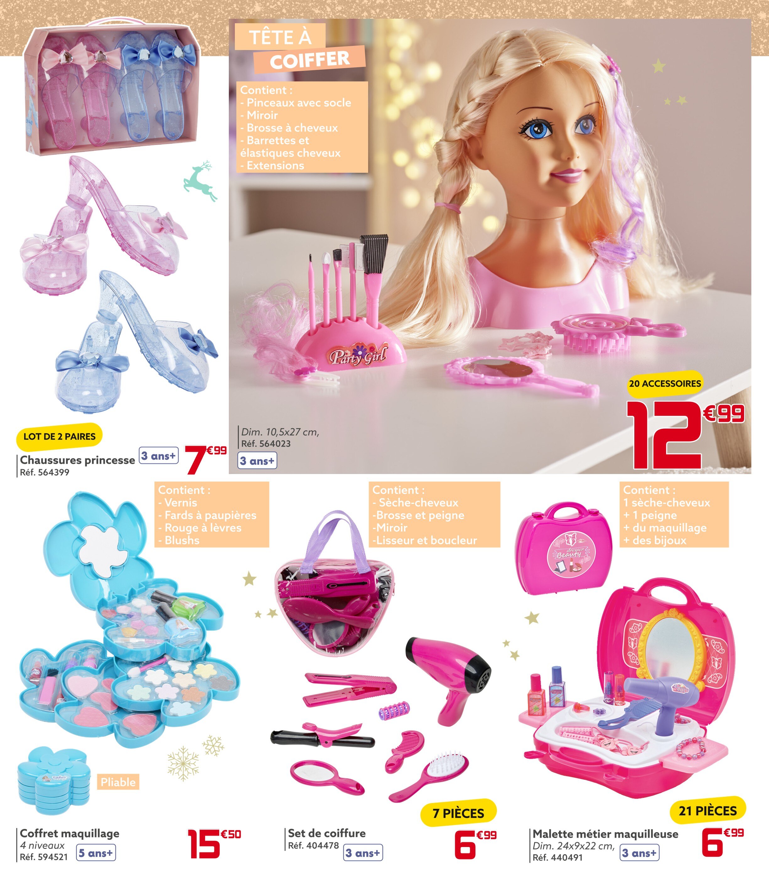 Promo Barbie Ultra Chevelure à Coiffer - 3 Ans chez JouéClub 