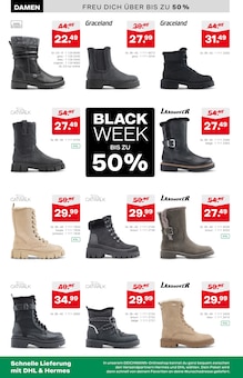 Aktueller DEICHMANN Emmelshausen Prospekt "BLACK WEEK 50% AUF EINE RIESIGE AUSWAHL" mit 12 Seiten