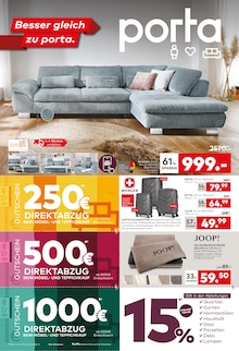 Couch im porta Möbel Prospekt "Besser gleich zu porta" mit 4 Seiten (Frankfurt (Main))
