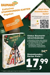 Aktueller Globus-Baumarkt Prospekt mit Adventskalender, "Immer eine Idee besser", Seite 14