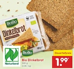 Bio Dinkelbrot im Angebot bei Netto Marken-Discount in Mönchengladbach Bio Dinkelbrot Angebote von BioBio bei Netto Marken-Discount Mönchengladbach für 1,99 €