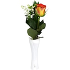 Muguet 3 brins avec 1 rose en vase - Carrefour Market à Béziers Muguet 3 brins avec 1 rose en vase en promo chez Carrefour Market Béziers à 2,99 €