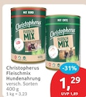 Fleischmix Hundenahrung Mit Rind im Angebot bei budni in Lüneburg Fleischmix Hundenahrung Mit Rind Angebote von Christopherus bei budni Lüneburg für 1,29 €