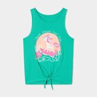 Débardeur noué col rond coton vert menthe fille - LH - La Halle Débardeur noué col rond coton vert menthe fille - LH à 4,99 € dans le catalogue La Halle