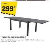 Promo Table de jardin aurore à 299,00 € dans le catalogue Tout Faire à Romagné