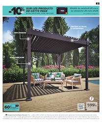 Prix et réduction Pergola dans le prospectus Carrefour en cours Offre Pergola dans le catalogue Carrefour du moment à la page 3