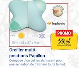 Oreiller multi-positions Papillon - Inphysio en promo chez Technicien de Santé Nevers à 59,90 €