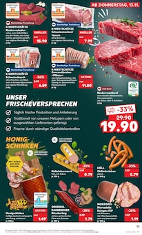 Schweinefleisch im Kaufland Prospekt "KNÜLLER" mit 62 Seiten (Erfurt)
