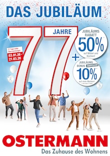 Aktueller Ostermann Prospekt für Leverkusen und Ungebung, Seiten zum blättern Ostermann Prospekt 77 Jahre Ostermann – Das Jubiläum mit Seiten in Leverkusen und Umgebung