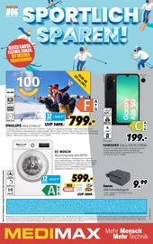 Aktueller MEDIMAX Prospekt mit Fernseher, "SPORTLICH SPAREN!", Seite 1