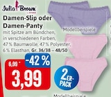 Damen-Slip oder Damen-Panty Angebote von Julia Brown bei Kaufhaus Stolz Neumünster für 3,99 €