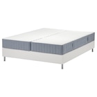 Boxspringbett Valevåg fest/mittelfest/hellblau weiß 160x200 cm von LYNGÖR für 568,00 € bei IKEA im Angebot Boxspringbett Valevåg fest/mittelfest/hellblau weiß 160x200 cm von LYNGÖR im aktuellen IKEA Prospekt