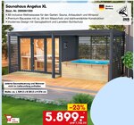 Saunahaus Angelus XL von Karibu im aktuellen Netto Marken-Discount Prospekt für 5.899,00 €